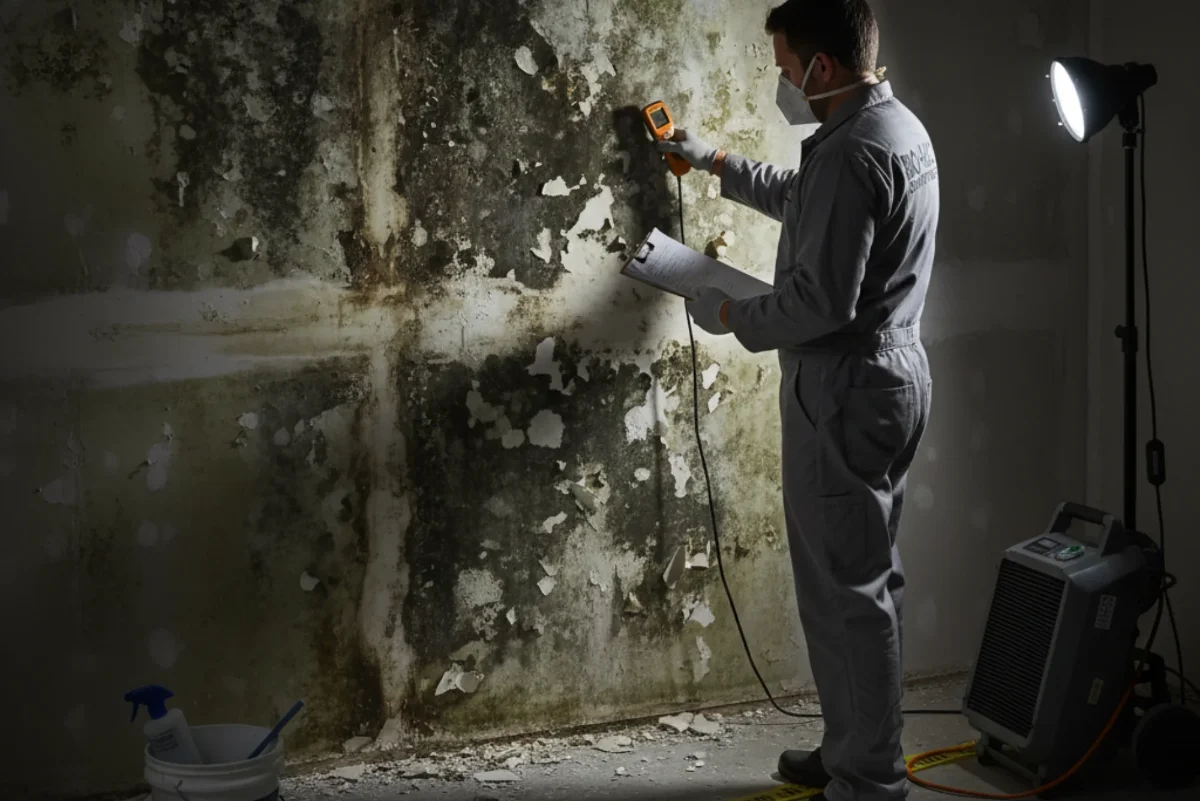 Aonther mold inspection in West Palm Beach by MoldBuster.