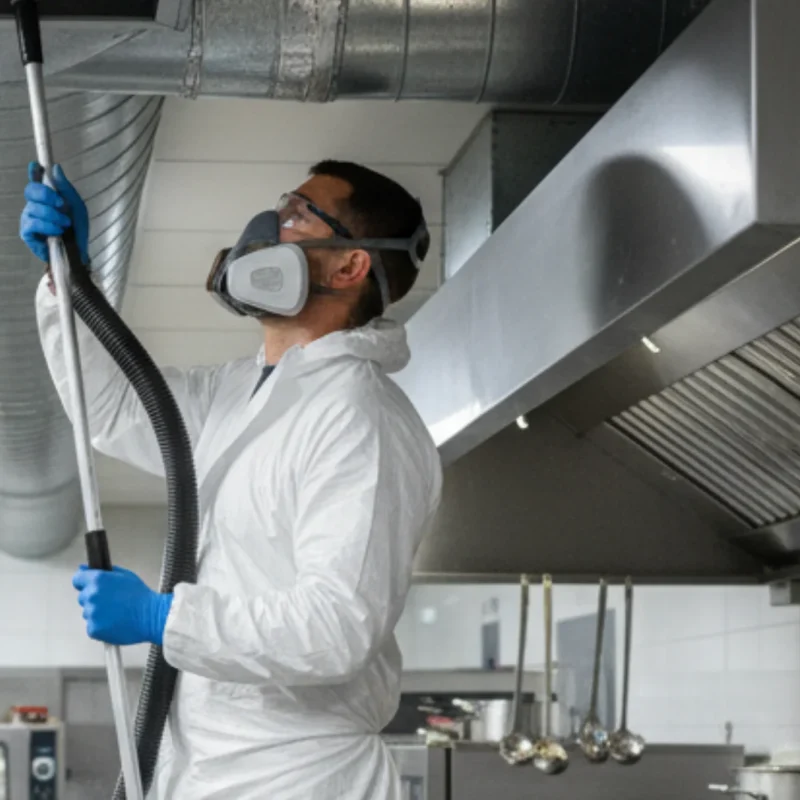 MoldBuck Specialist removing mold from HAVC system.